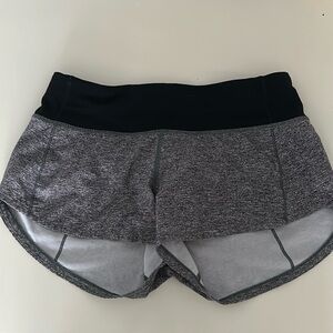 lululemon grey speed up 2.5 size 2
